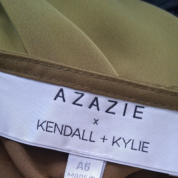 Azazie | Kendall + Kylie Open Back Maxi Dress with Side Slit - Picture 4 of 4